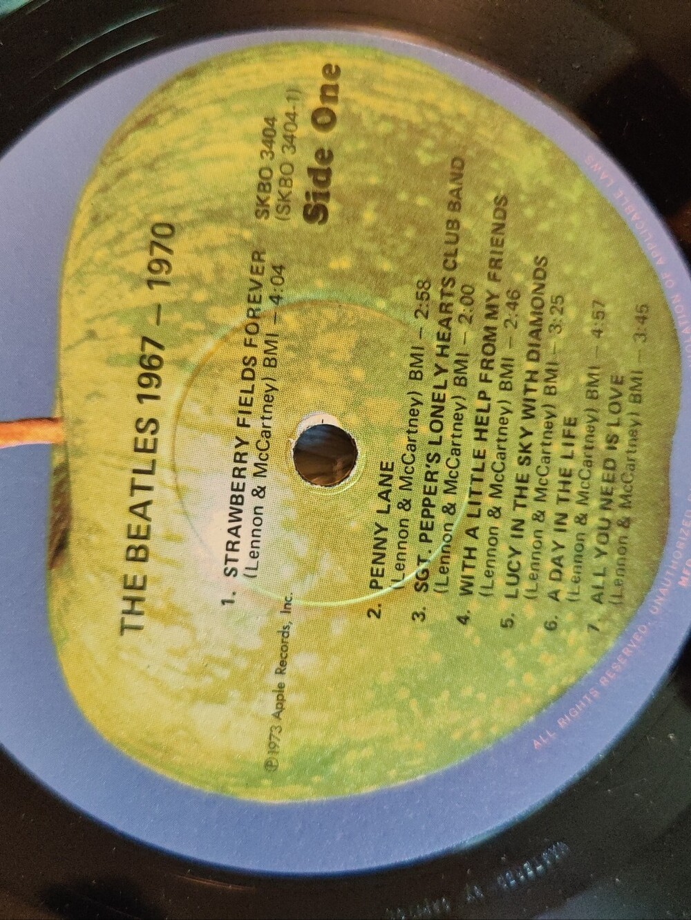 Vintage The Beatles 1967-1970 Apple Records Emi 1973 Vinyl - Picture 11 of 14